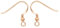 NaturSchatulle Ohrringe Ohrhaken Rohlinge 18K Rosegold Sterling Silber 925 I 5 Paar DIY Ohrhänger Schmuck Selber Basteln Fischhaken Schmuckherstellung