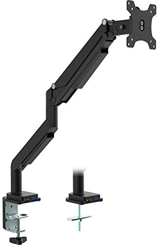 InLine® Tischhalterung mit Lifter und USB/Audio, beweglich, für Monitore bis 82cm (32), max. 9kg
