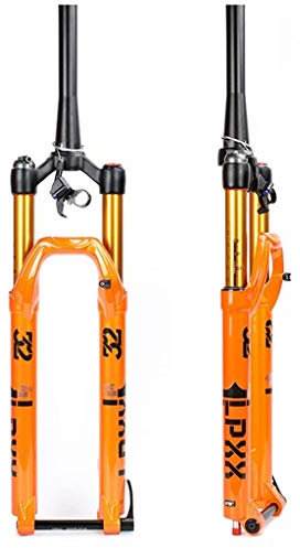 BDXZJ Fourche VTT 27.5 Pouces 29 Pouces Suspension, Ressort L'air Fourche Suspension Vélo, Fourche À Suspension Amortisseur Fourche Mécanique, Air Suspensionaxe B,27.5inch