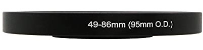 Front Lens Step Up Ring for 95mm O.D Matte Box, 46/49/52/55/58/62/67/72/77/82/86mm Lens Adapter Ring to 86mm Lens Filters/Lens Cap, Fits for Matte Box (49-86/95mm)