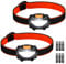 Detake Kids Head Torch, 2 Pack Super Bright Lightweight LED Headlamp with 3 Lighting Modes, Battery Powered Waterproof LED Head Torch Flashlight for Cycling, Running, Hiking, Camping, Fishing, Hiking