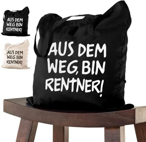 ELES VIDA Abschiedsgeschenk Rentner Tasche 38x42 zur Pensionierung als Dankeschön bei Verabschiedung, Kollegen Kollegin zum Ruhestand bei Renteneintritt oder Pensionierung- Abschiedsfeier Geburtstag