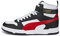 PUMA RBD Game, Sneaker Unisex - Adulto, White High Risk Red Black Team Gold, 44.5 EU
