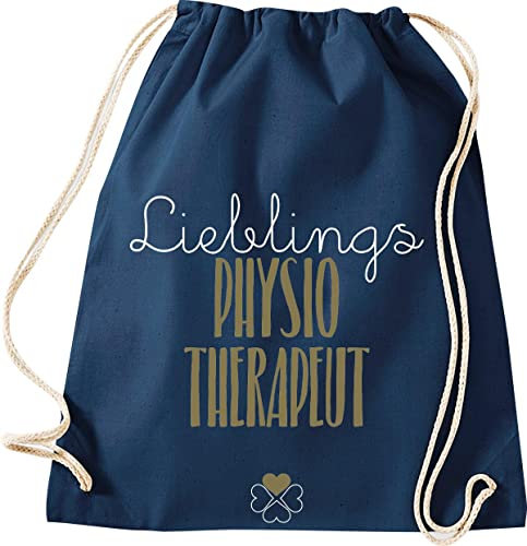 Shirtinstyle Turnbeutel, Lieblingsmensch Lieblings Physio Therapeut, Farbe blau