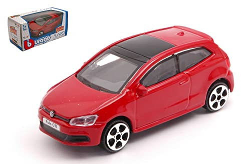 Burago modellino compatibile con Vw Polo Gti Mark 5 Red scala 1:43 Auto Stradali