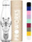 PROWORKS Bouteille d'eau Isotherme, sans BPA, Gourde INOX Reutilisable pour Maintien Chaud de 12 Heures & du Froid Jusqu’à 24 Heures, Sport, Gym, Voyage - 1 Litre - Tout Blanc - Girafe Aztèque