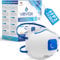 VEVOX® FFP2 Maske mit Ventil – 5er, 10er oder 20er Set – Staubmaske – Atemschutzmaske – Staubschutzmaske – Feinstaubmaske – Atemschutz z.B. gegen Feinstaub, Schleifstaub oder Baustaub