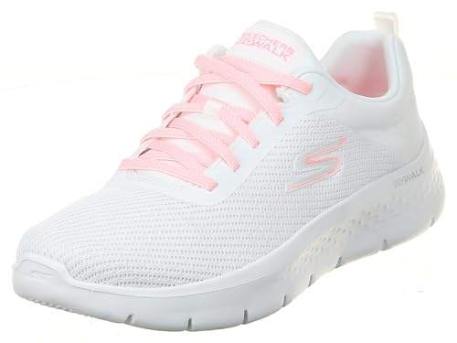 Skechers Go Walk Flex Alani für Damen, Weiß/Pink, 38.5 EU