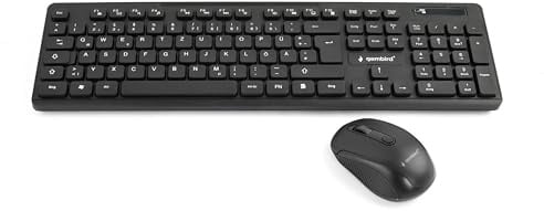 GEMBIRD Wireless Desktop Set Black DE Layout