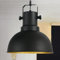 bamyum Hängelampe Esstisch I Ilias I Pendelleuchte Schwarz Ø30 cm Metall Lampe Hängeleuchten & Pendelleuchten E27 Vintage Für Wohnzimmer Schlafzimmer Küche Cafe Restaurant