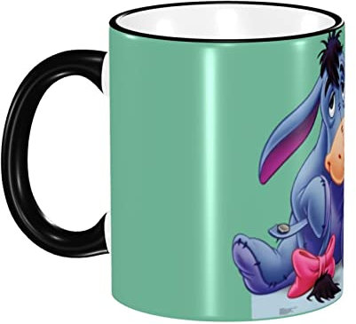 Lawenp Mug for I-Aah Kaffeetasse – Große Keramik Schwarz Kaffeetasse Teetasse 330ml