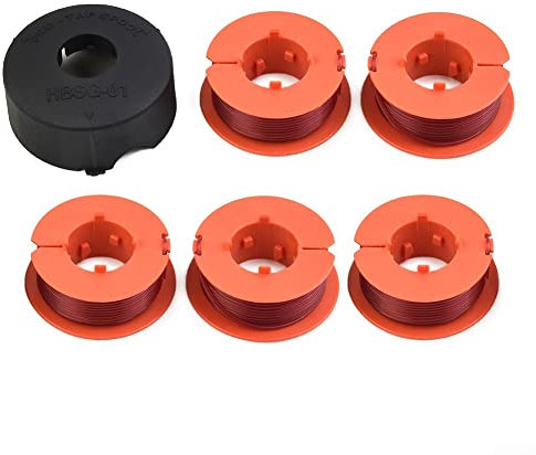 Lot de 5 bobines de fil pour débroussailleuse pour Bosch Art 23 26 30 Combitrim Easytrim pour Pro-Tap Bobine Line F016800175