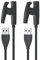 Sinoacc 2-Pcs 100cm Cargador Compatible Con Garmin Lily 2,Forerunner 35 235 230 630 645 Music 735xt,Approach S20 G10,Vivomove HR Cargador De Reloj Reemplazo Clip De Carga Sincronización Cable De Datos