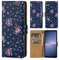 32nd Floral Series 3.0 - Design PU Leather Book Wallet Case Cover for Sony Xperia 5 V (2023), Flip Case With RFID Blocking Card Slots, Magnetic Closure and Built In Stand - Vintage Rose Indigo