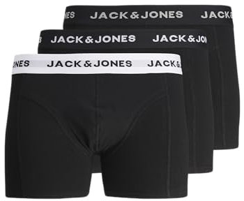 JACK & JONES Solid Trunk Boxershorts für Herren (3er-Pack) - M