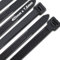 JQKX Kabelbinder 400 mm x 7,6 mm, UV-Beständig ultra starke Kabelbinder mit 70 kg Zugfestigkeit, Schwarz, Nylon, 100 Stück