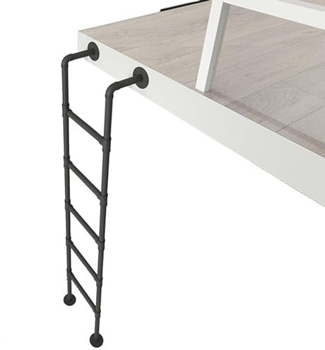 Pealihuy Metall-Etagenleiter for Wohnmobil-Hochbetten mit Stufen und Treppen, Etagenbettleiter, platzsparende Kletterleiter (Size : 175cm)