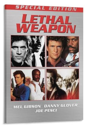 LIANGSHUANG 1987 American Buddy Cop Action-Film, Poster mit tödlicher Waffe, Poster, Gemälde, Leinwand, Wandkunst, Wohnzimmer, Poster, Gemälde, 20 x 30 cm