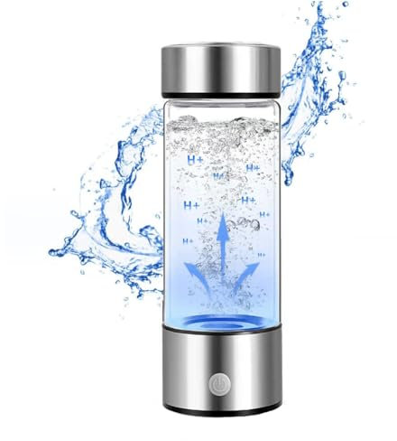 Cicano Botella de agua de hidrógeno con tecnología PEM SPE, máquina portátil del ionizador del agua del hidrógeno del viaje para la oficina en casa