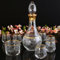 golden pet Zamzam Drinking Serving Cups Set, Total 8 Pieces-6 Glass Zamzam Water Cups, 1 Bottle Carafe and 1 Date Bowl, After Hajj and Umrah Essentials, Hajj Souvenir from Mecca (Golden Color)