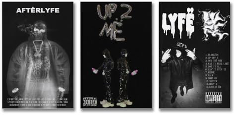 Yeat Poster Minimalistisches Albumcover Yeat Poster Minimalistisches Album Cover Yeat Poster Minimalistisches Album C Poster Ein Set von 3 Leinwandpostern Zimmer Ästhetisches Festival Geschenk Familie