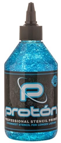 PROTON Professioneller Schablonen-Grundierung, Blau, 250 ml, extra starker Tattoo-Schablonen-Fixierer