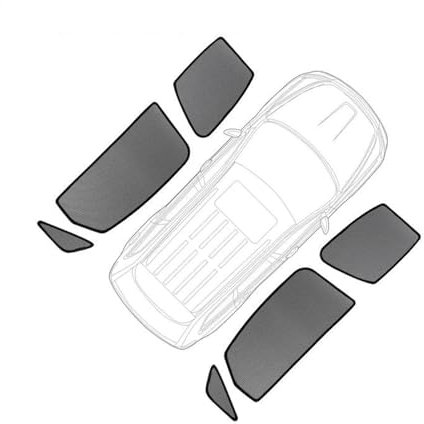 Sonnenschutz Magnetische Auto Sonnenschutz Schild Seite Fenster Sonnenschutz Visier Vorhänge Für Toyota Für Prius XW30 2009-2015 Sonnenblende Schatten (Color : 6PCS Side)