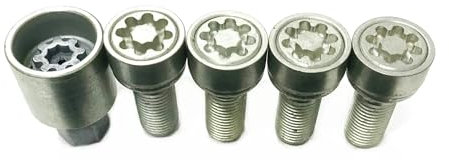 GYTTAK Reifenschraube Radmutter Kompatibel Mit VW Für Golf Für J&etta Für Beetle Für Passat Autozubehör Räder Schraubenbolzen Muttern Tastensperre Radmuttern-Set(Color 2)