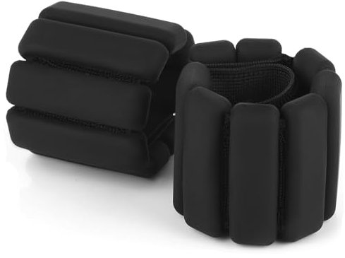 2PCS Poids de Poignet réglables - Poids de Cheville - Poids Musculation Réglables - Bracelets de Poids Portables pour Exercice,Marche,Jogging,Yoga,aérobic,Pilates - 0,225kg Chacun