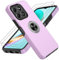 Pilaru for Honor X6B Phone Case with 2 Screen Protector, Non-Slip ShockProof Cover with Ring Kickstand, Tough Protective Silicone Phone Case for Honor X6B,Purple