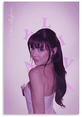 Ayliva Poster, Musik, Retro, Vintage, rosa Einband, Musikposter für Zimmer, ästhetische Leinwand, Wandkunst, Schlafzimmerdekoration, 30 x 45 cm