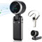 Hand Folding High-Speed Turbine Fan, Portable Handheld Turbine Fan, 3 in 1 Foldable Personal Pocket Fans with 5 Speeds, 180° Adjustable Rechargeable Neck Fans for Travel, Outdoor, Home, Office (Black)