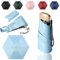 Paraguas Plegable de Bolsillo para Viaje, Sombrilla de Mano 6 Varillas, Mini Paraguas Protección Solar UV, Compacto y Elegante con Funda, Ideal Viajar y Bolsos Pequeños (Azul Turquesa)