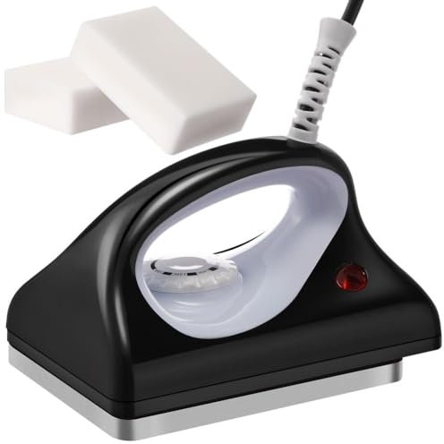 Mixtric 3 Pezzi di Ferro per Sciolinatura Sci E Snowboard, Cera A Temperatura Regolabile, Ferro per Sciolinatura Sci E Snowboard Cera A Blocchi da Neve, Cera Universale per Sci da Gara,Nero