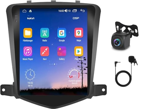2+64G Android 14 Autoradio 2 Din für Chevrolet Cruze 2008-2015, 9.7 Zoll HD Touchscreen for Cruze Radio with Wireless CarplayAndroid Radio Navi mit Rückfahrkamera Bluetooth WiFi GPS RDS FM Mirror Link