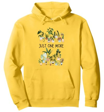 Just One More Plant Lady Mom Indoor Flower Floral Cactus Pullover Hoodie