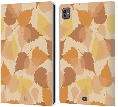 Head Case Designs Feuille Translucidités - Édition Étui Portefeuille en Cuir Compatible avec Apple iPad Pro 11 M4/M5 2024/2025