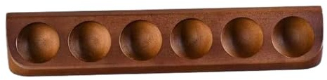 Acunny Golfball Sammelvitrine Holz Stauraum-Organizer Schrank Deko | Golfballhalter-Ständer mit 6 Löchern Golfer-Enthusiasten-Sammlungsdeko für Zuhause, Büros, Büchere, Wohnzimmer,