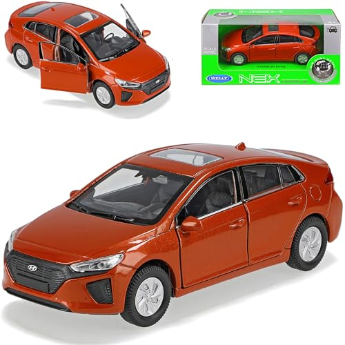 alles-meine.de GmbH Hyundai Ioniq Limousine Orange Ab 2016 ca 1/43 1/36-1/46 Welly Modell Auto mit individiuellem Wunschkennzeichen