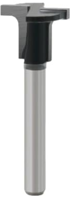 1/4 Inch Shank Carbide T-Slot & Round Over Router Bit - 20mm Diameter Dual-Head for Woodworking