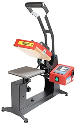 BINGNU Transferpresse, Wärmeübertragung Kleiner Druckmaschine Kleidung Logo Drücken Sie Maschine Direkter Druckwärmemaschine 15 * 15 cm Heißetikettautomat Gerät
