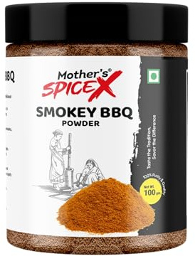 Smokey BBQ Powder | Rich Smoky & Sweet Barbecue Seasoning | Perfect for Grilling, Roasting, Marinades & Snacks | Restaurant Style BBQ Flavor | 50g / 100g (100g)
