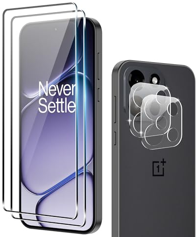 Fitudoos [2 Pièces] Verre Trempé pour Oneplus Nord 6 [2 Pièces] Caméra Arrière Protecteur,Dureté 9H-sans Bulles d'air-Anti Rayures Film Protection écran.