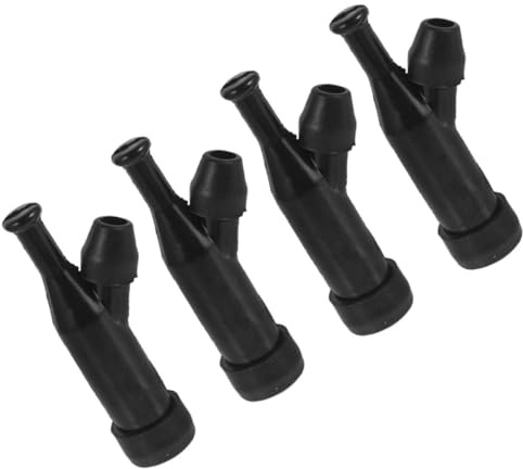 SHINEOFI 4piezas Tapa Bujía Alta Tensión Compatible con Generadores de Gasolina Juego con Eje Central Rosca Resistente al Agua y Corrosión para Motores