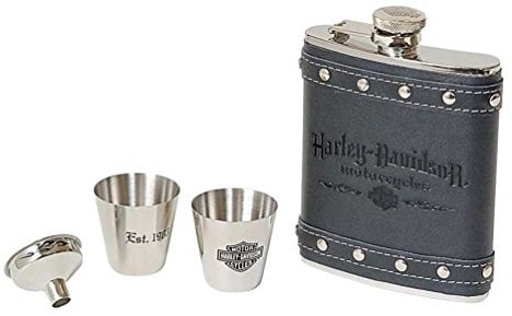 Harley-Davidson Motorcycles Flask Gift Set by Harley Roadhouse