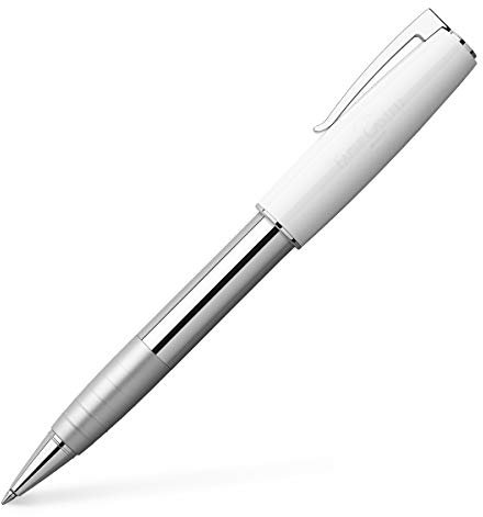 Faber-Castell 149275 - Tintenroller LOOM Piano, Stärke: B, Schaftfabe: weiß / silber
