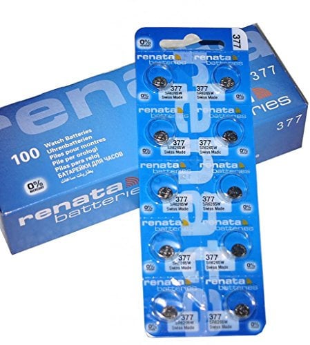 Renata Mercury Free Swiss Made Silver 1.55V -SR626SW-377 Battery