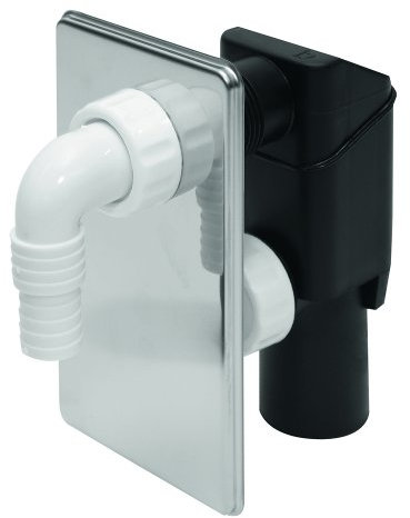 Kit vidange Siphon Chrome dissimulé Machine à Laver déchets de Lave-Vaisselle Auto découpe