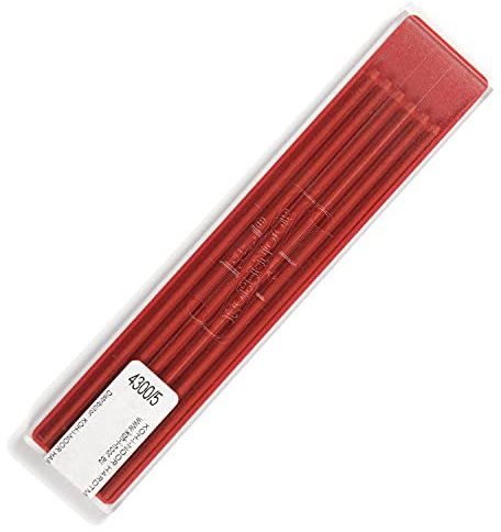 Koh-I-Noor Mines de Couleur pour porte-mine mécanique 2mm Diamtre 120mm - Rouge
