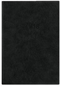 Buchkalender 2018 Nr. 836-0021: 1 Tag/1 Seite, Kunststoff, wattiert, anthrazit